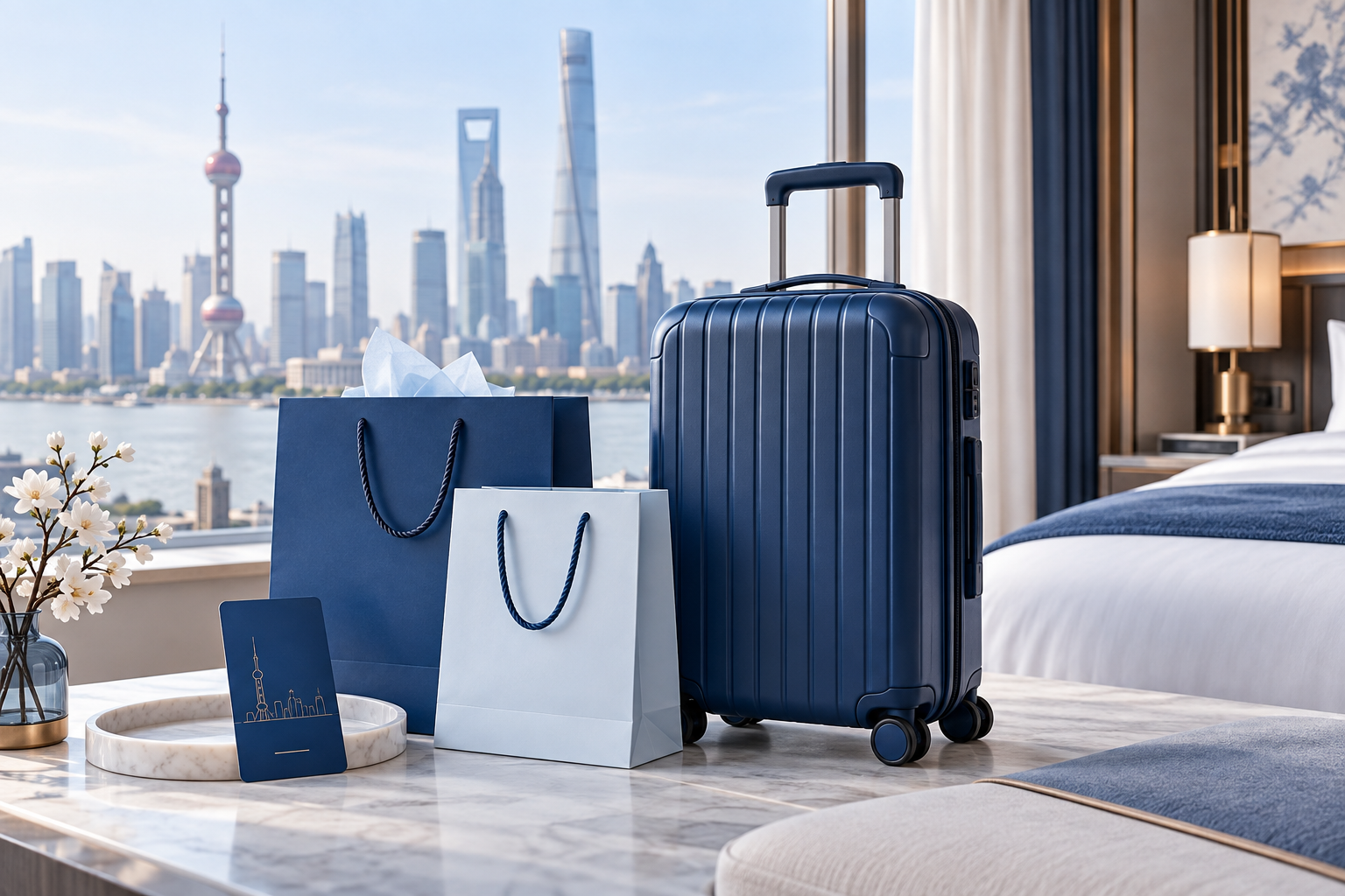 Luggage and shopping while travelling